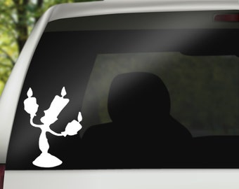 Lumiere Decal, Beauty and The Beast Decal, Car Decal, wall decal, laptop stickers, Vinyl Decal, Stickers, Gifts, For Her, For Him