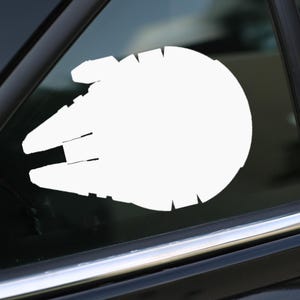 Millennium Falcon Decal, Star Wars decal, Car Decal, wall decal, laptop stickers, Vinyl Decal, Stickers, Gifts, For Her, For Him