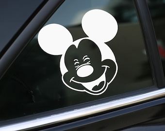 Calcomanía de ratón, calcomanía de ratón sonriente, calcomanía para auto, calcomanía de pared, calcomanías para laptop, calcomanía de vinilo, calcomanías, regalos, para ella, para él