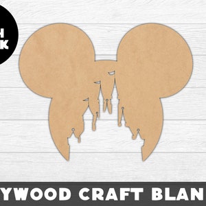 Mouse Castle Wood Shape World, Unfinished Wood, Craft Wood, Wood Cutout,  Laser Cut, Craft Supply, Wood Pieces, Wood Blanks