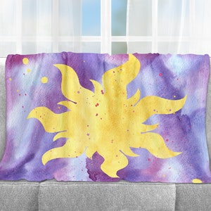 Tangled Blanket, Tangled Sun, Blanket, Throw Blanket, Home Decor, Gift, Fleece Blanket, Baby Blanket, Adult Blanket, 3 Sizes