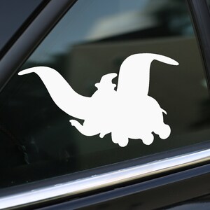 Dumbo Decal, Car Decal, wall decal, laptop stickers, Vinyl Decal, Stickers, Gifts, For Her, For Him