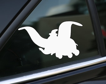 Dumbo Decal, Car Decal, wall decal, laptop stickers, Vinyl Decal, Stickers, Gifts, For Her, For Him