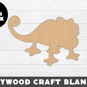 May include: A brown wooden chameleon cutout, 1/8 inch thick, for crafting projects.  PLYWOOD CRAFT BLANKS.
