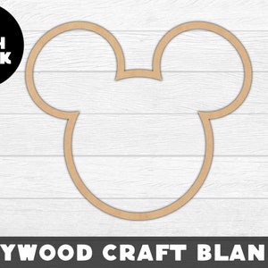Mouse Outline Wood Shape, Mouse, Wood, Craft Wood, Wood Cutout,  Laser Cut, Craft Supply, Wood Pieces, Wood Blanks, for Crafts