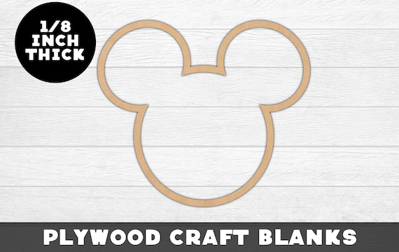 Mouse Outline Wood Shape, Mouse, Wood, Craft Wood, Wood Cutout,  Laser Cut, Craft Supply, Wood Pieces, Wood Blanks, for Crafts