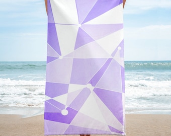 Purple Wall Beach Towel, Purple Wall Towel, Magic Kingdom, Towel, Pool Towel, Vacation, Water Park, Beach Trip, Gifts