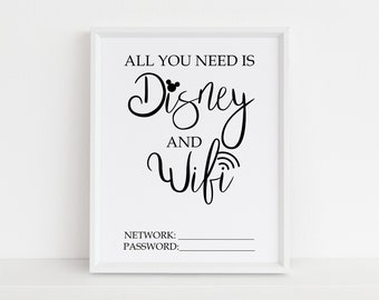 Wifi-muurkunst, wifi thuis, kunst aan de muur, geschenken, woondecoratie, afdrukken, afdrukbare muurkunst, digitale download, wanddecoratie, kunstafdruk