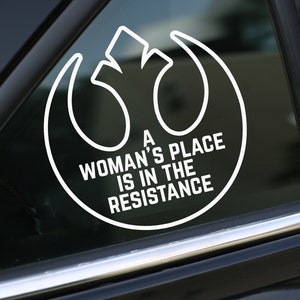 Resistance Decal, Star Wars Decal, Rebel Alliance decal, Car Decal, wall decal, laptop stickers, Vinyl Decal, Stickers, pro choice