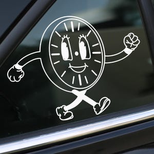 Sticker Miss Minutes, sticker TVA, autosticker, muursticker, laptopstickers, vinyl decal, stickers, cadeaus, voor haar, voor hem