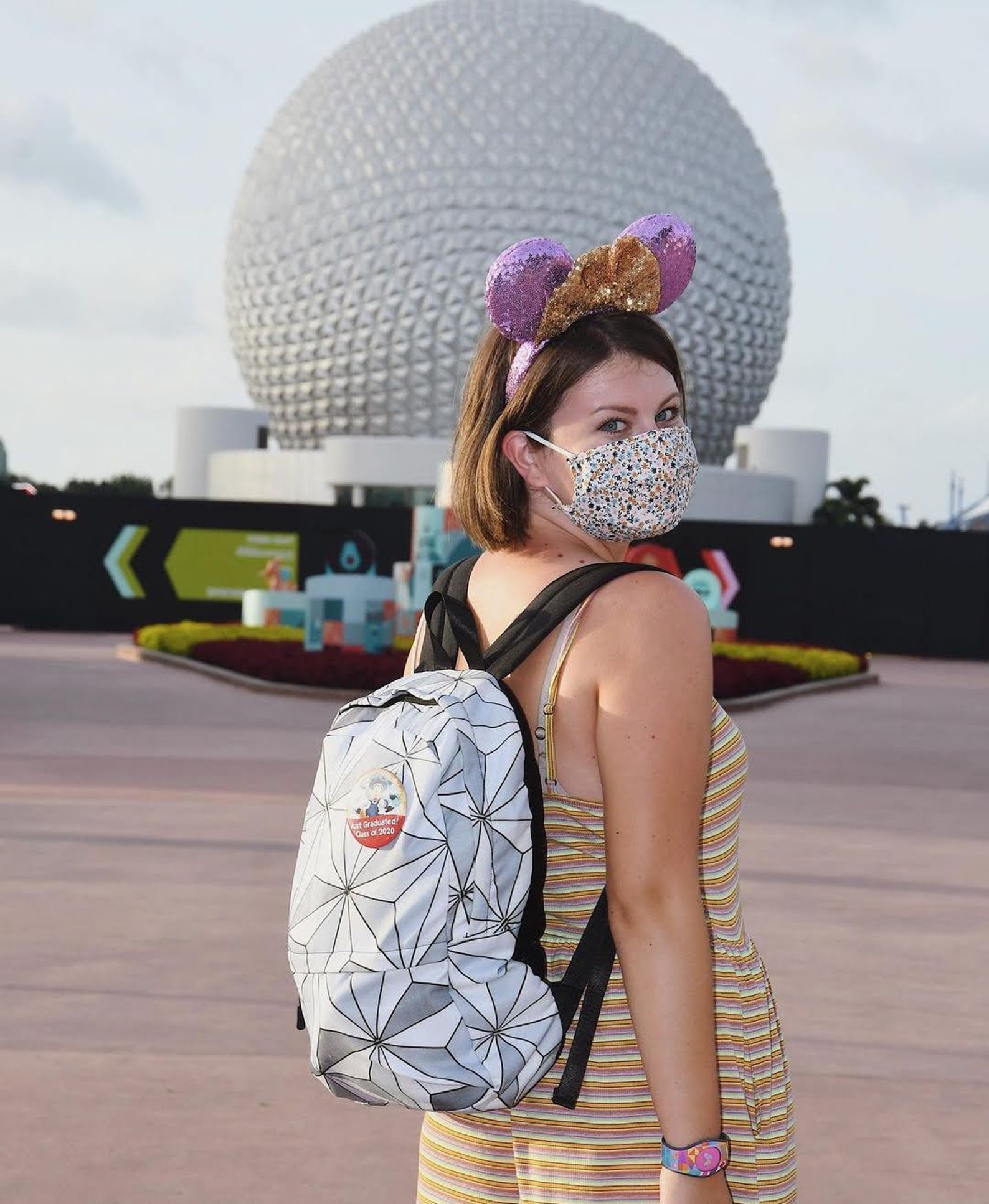 Spaceship Earth Backpack Epcot Backpack Backpack Bag Etsy