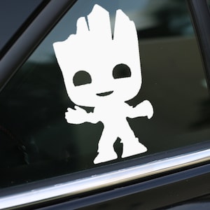 Naklejka Baby Groot, naklejka Marvel, naklejka na samochód, naklejka ścienna, naklejki na laptopa, naklejka winylowa, naklejki, prezenty, dla niej, dla niego