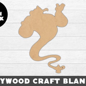 Genie Wood Shape, Aladdin, Unfinished Wood, Craft Wood, Wood Cutout,  Laser Cut, Craft Supply, Wood Pieces, Wood Blanks, for Crafts