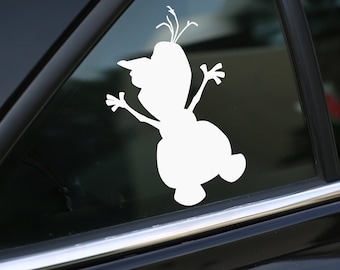Calcomanía de Olaf, calcomanía de Frozen, calcomanía para auto, calcomanía de pared, calcomanías para laptop, calcomanía de vinilo, calcomanías, regalos, para ella, para él