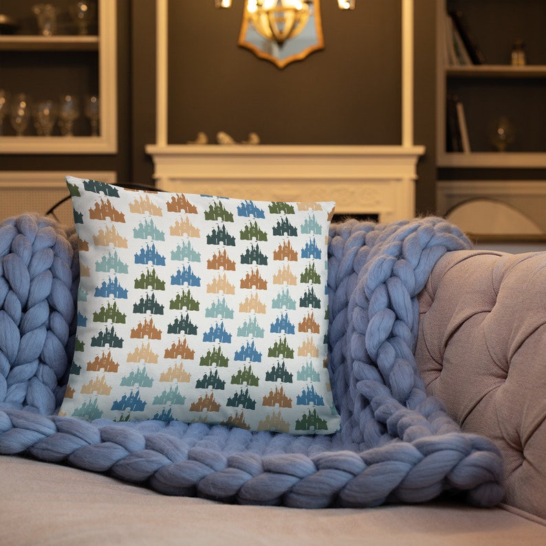 Castle Pillow Disney Castle Throw Pillow Disney Decor Etsy