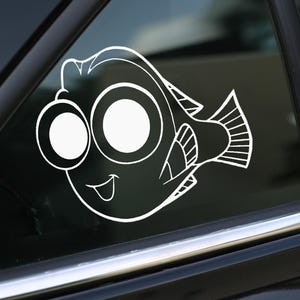 Dory Aufkleber, Findet Nemo Aufkleber, Auto Aufkleber, Wand Aufkleber, Laptop Aufkleber, Vinyl Aufkleber, Aufkleber, Geschenke, Für Sie, Für Ihn