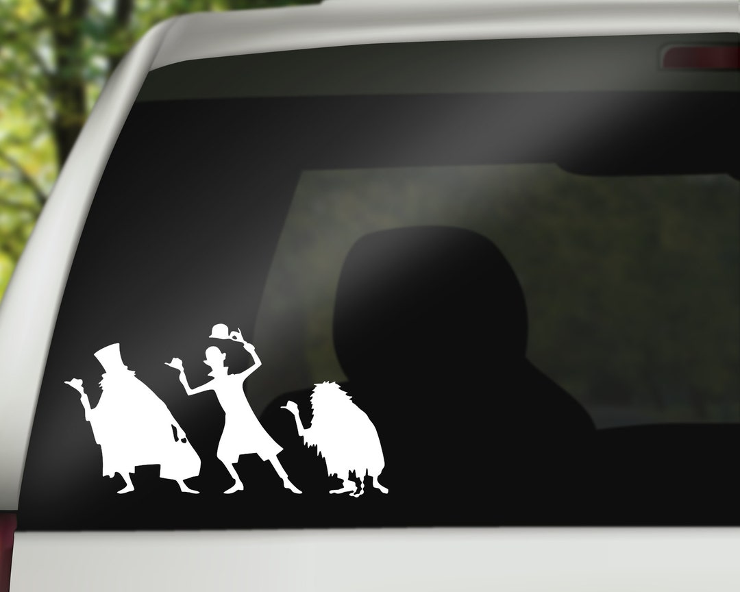 Hitchhiking Ghosts Decal, Haunted Mansion Decal Park Decal, Car Decal