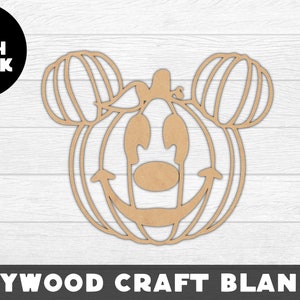 Mouse Pumpkin Wood Shape, Unfinished Wood, Craft Wood, Wood Cutout,  Laser Cut, Craft Supply, Wood Pieces, Wood Blanks, for Crafts