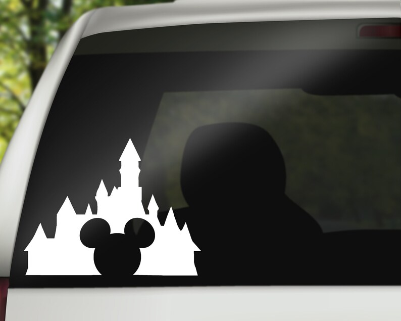 Disneyland Mickey Castle Decal Disney Decal Car Decal Wall Etsy