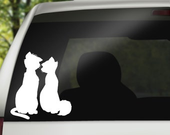 Duchess and Thomas Decal, Aristocats decal, Car Decal, wall decal, laptop stickers, Gifts, For Her, For Him