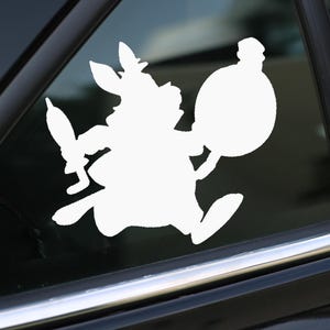 March Hare Decal, Alice in Wonderland Decal, Car Decal, wall decal, laptop stickers, Gifts, For Her, For Him