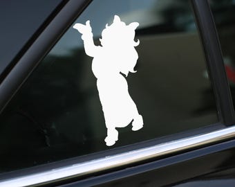Fräulein Piggy Aufkleber, Muppets Aufkleber, Auto Aufkleber, Wandaufkleber, Laptop Aufkleber, Vinyl Aufkleber, Aufkleber, Geschenke, für Sie, für Ihn