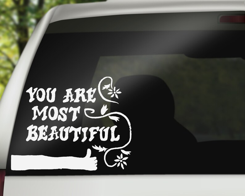 Disney You Are Most Beautiful Wall Decal Disney Decal Car Etsy