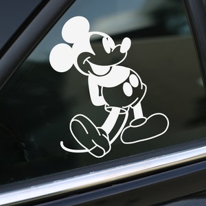 Mouse Walking Decal, Mickey Mouse, Car Decal, wall decal, laptop stickers, Vinyl Decal, Stickers, Gifts, For Her, For Him