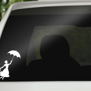 Mary Poppins Decal, Car Decal, wall decal, laptop stickers, Vinyl Decal, Stickers, Gifts, For Her, For Him