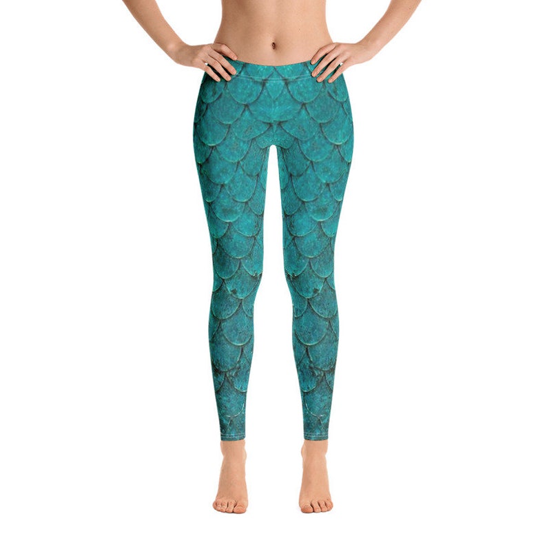 Mermaid Leggings Little Mermaid Leggings Leggings Girls Etsy