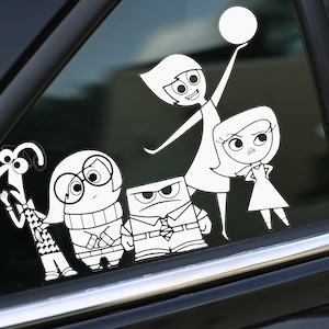 Inside Out Decal, Emotions decal, Car Decal, wall decal, laptop stickers, Vinyl Decal, Stickers, Gifts, For Her, For Him