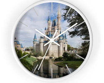 Zegar ścienny Magic Kingdom, wystrój domu, prezent, zegar ścienny, zegar, dekoracja ścienna, wystrój domu, nowoczesny zegar ścienny