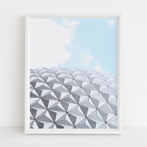 Spaceship Earth Wall Art, Epcot Decor, Wall Art, Gifts, Home Decor, Print, Printable Wall Art, Digital Download, Wall Decor, Art Print