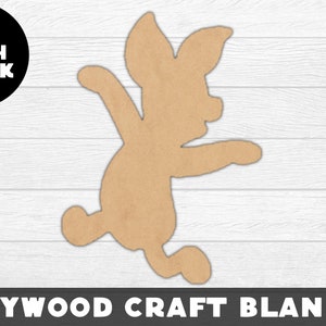 Piglet Wood Shape Wood, Unfinished Wood, Craft Wood, Wood Cutout,  Laser Cut, Craft Supply, Wood Pieces, Wood Blanks, for Crafts