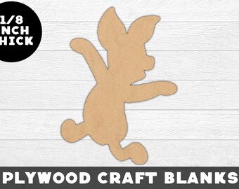 Piglet Wood Shape Wood, Unfinished Wood, Craft Wood, Wood Cutout,  Laser Cut, Craft Supply, Wood Pieces, Wood Blanks, for Crafts