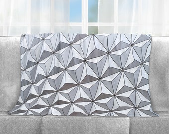 Epcot Decke, Raumschiff Erde, Decke, Decke, Wohnkultur, Geschenk, Fleece-Decke, Babydecke, Erwachsene Decke, 3 Größen
