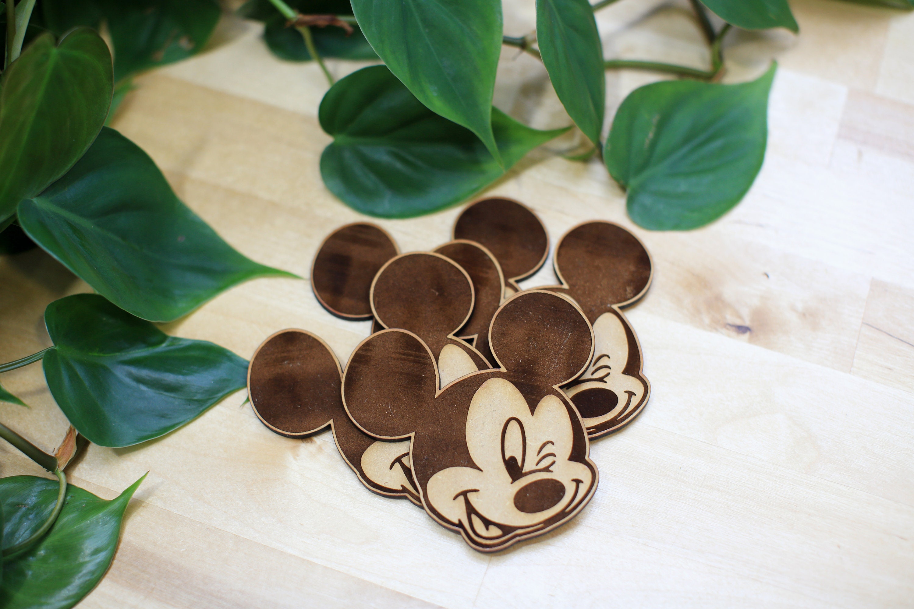 Mickey Coasters Disney Coaster Set of Four Mickey Mouse Etsy