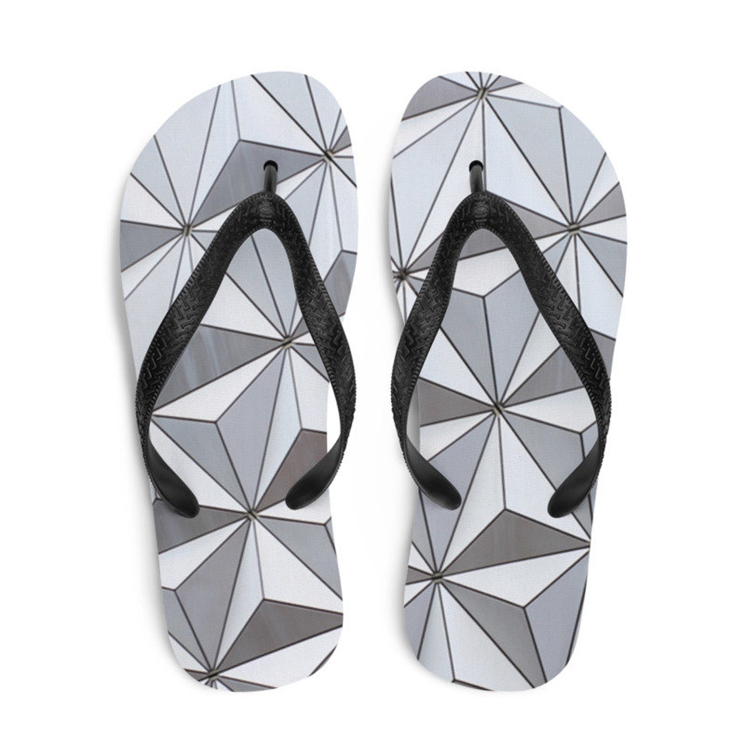 Spaceship Earth Flip Flops, Epcot, Spaceship Earth, Shoes