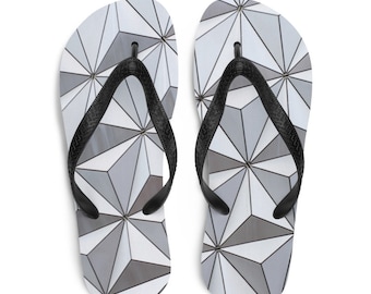 Spaceship Earth Flip Flops, Epcot, Spaceship Earth, shoes, sandals, Flip Flops, Gifts