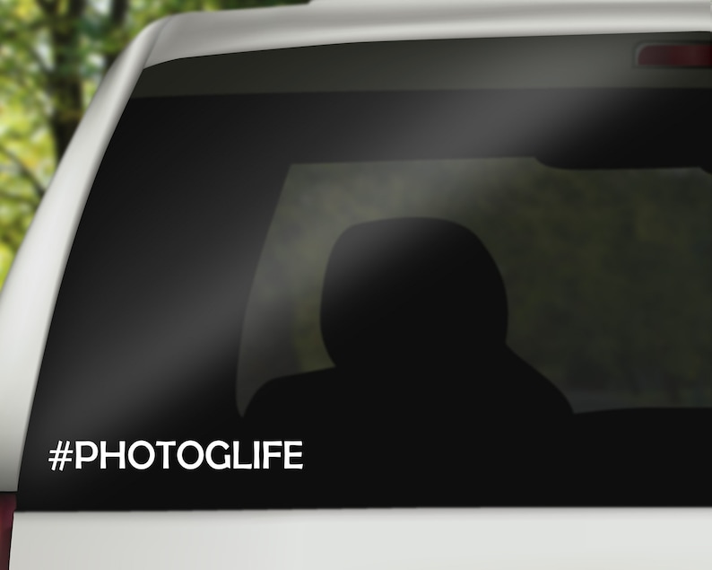Photography Gift For Him or Her Photog Life Decal Sticker for Car or Laptop Photographer Decal