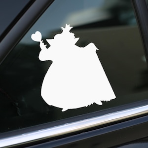 Queen Of Hearts Decal, Alice in Wonderland Decal, Car Decal, wall decal, laptop stickers, Gifts, For Her, For Him