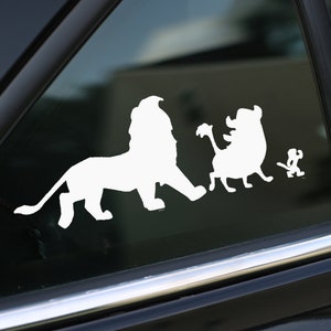 Lion King Decal, Car Decal, wall decal, laptop stickers, Vinyl Decal, Stickers, Gifts, For Her, For Him