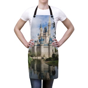 Castle Apron, Apron, Kitchen, Decor, Gift For Her, Cooking, Kitchen Apron