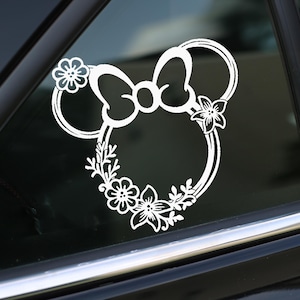 Minnie Mouse Decal, Car Decal, wall decal, laptop stickers, Vinyl Decal, Stickers, Gifts, For Her, For Him