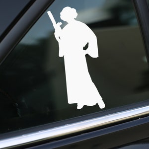Leia Decal, Star Wars decal, Car Decal, wall decal, laptop stickers, Vinyl Decal, Stickers, Gifts, For Her, For Him