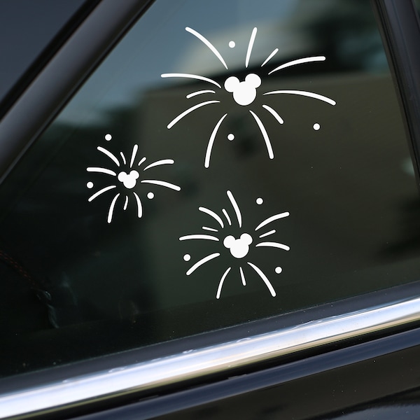 花火デカール、車用デカール、壁用デカール、ノートパソコン用ステッカー、ビニール製デカール、ステッカー、ギフト、女性用、男性用