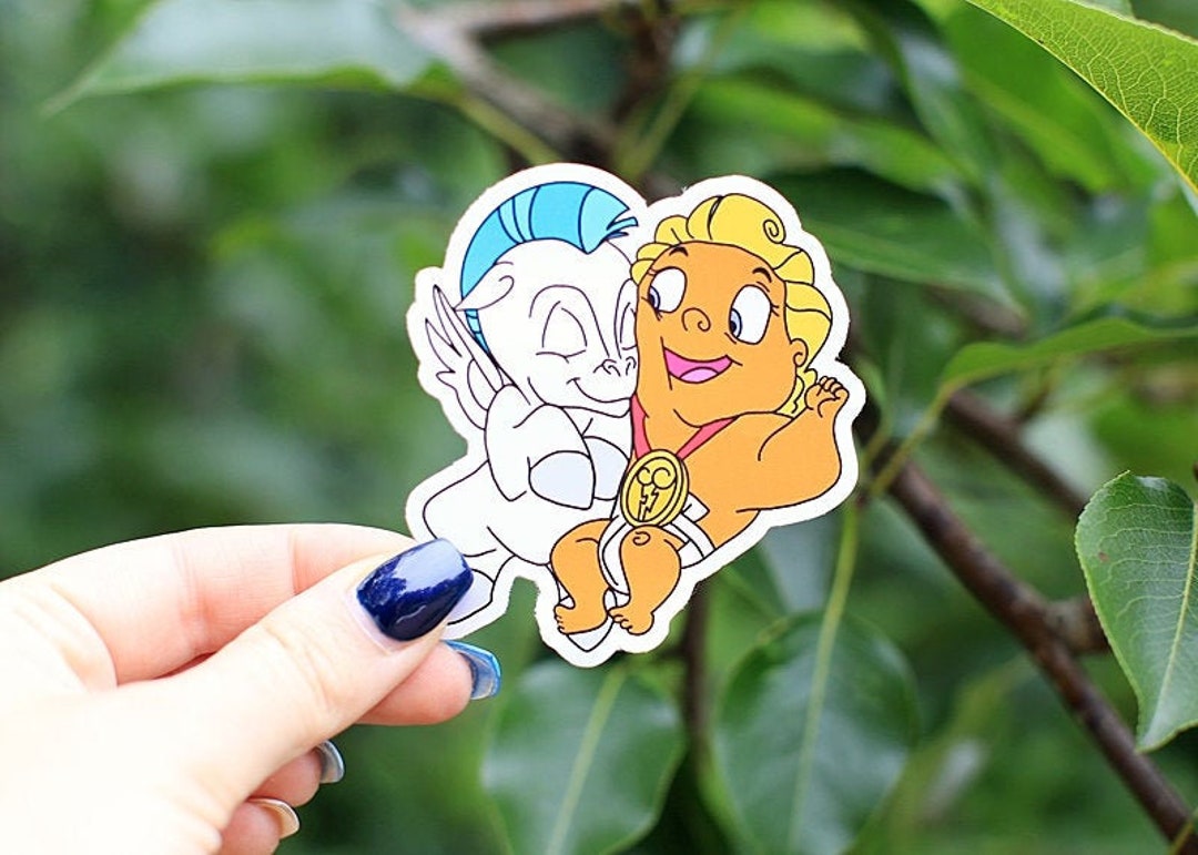 Hercules Sticker, Sticker, Baby Hercules, Baby Pegasus Sticker, Gift