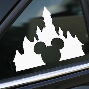Castle Decal, Mouse Decal, Car Decal, wall decal, laptop stickers, Vinyl Decal, Stickers, Gifts, For Her, For Him