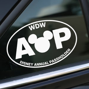 Annual Passholder Decal Vinyl, Car Decal, wall decal, laptop stickers,  Vinyl Decal, Stickers, Gifts, For Her, For Him
