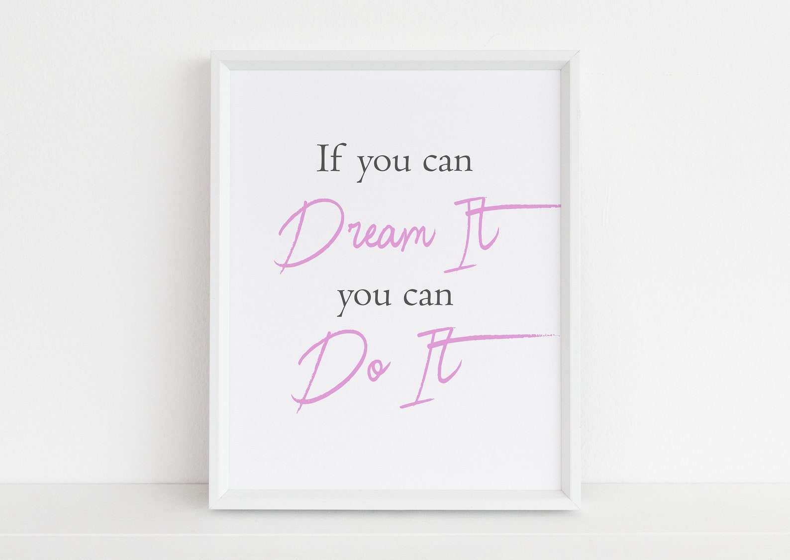 Dream It Do It Wall Art Decor Wall Art Gifts Home Decor Etsy UK